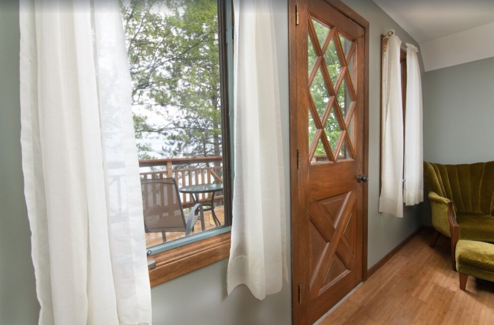 Window and door out to the porch