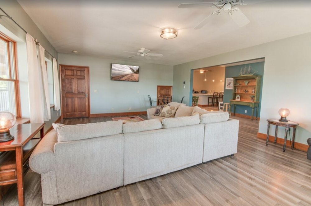 Bright living room in T West